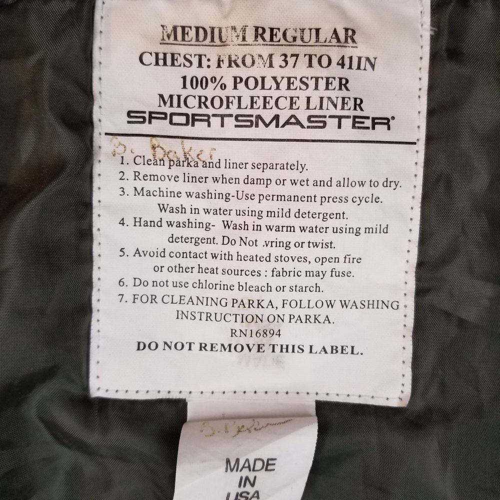 US Military Issue: Performance Fleece zipup Jacket and Parka Liner Combo - Picture 12 of 15